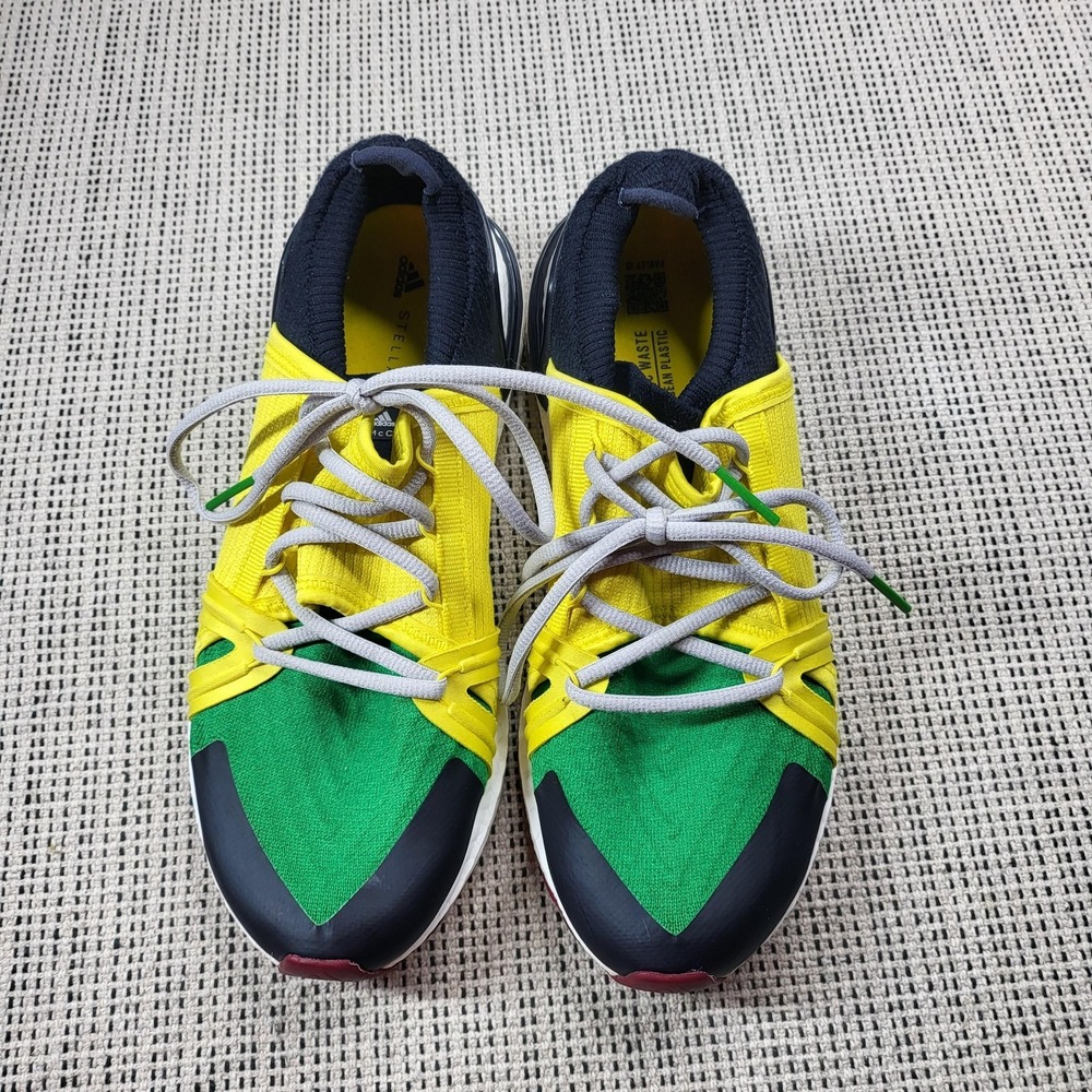 Adidas Stella Mccartney Running Shoes Unisex Size 9.5 Boost Multi-Color Yellow